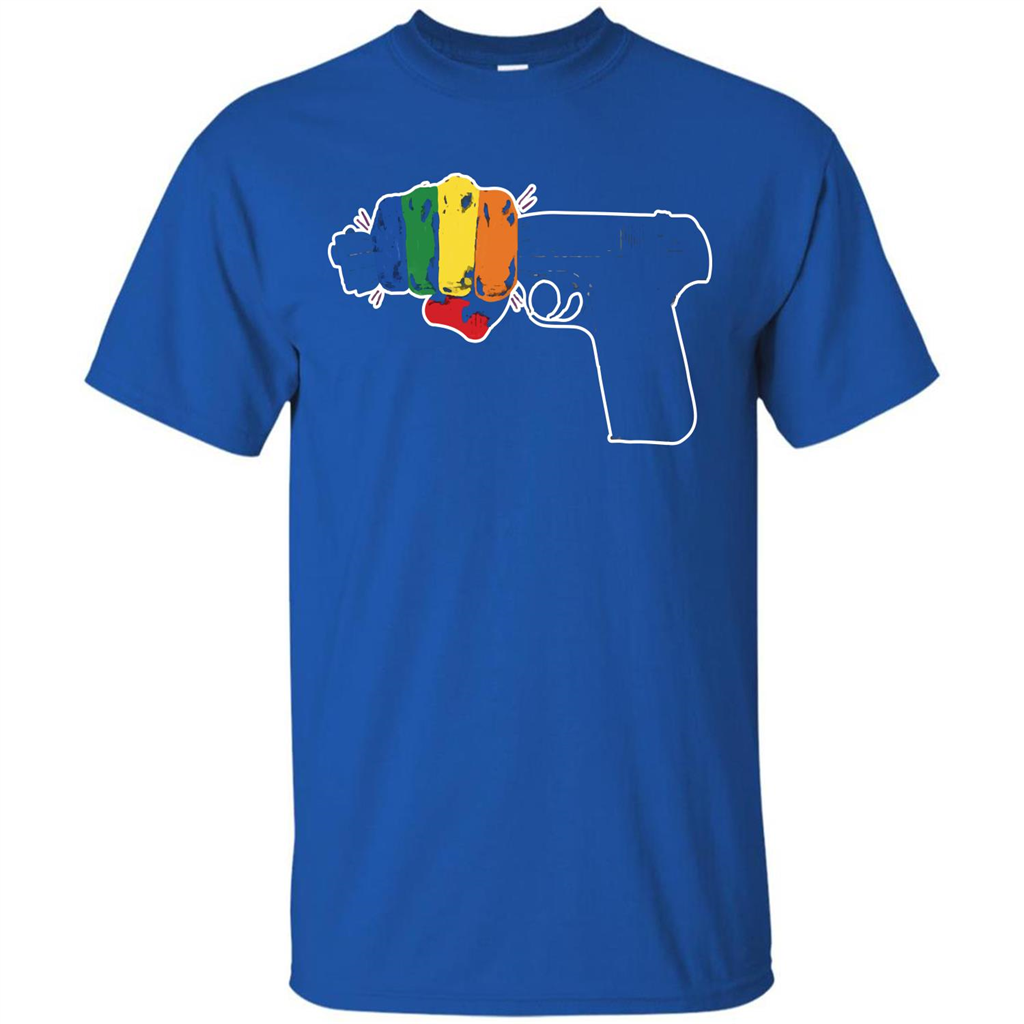 LGBT T-shirt Stop Gun Violence T-shirt Royal