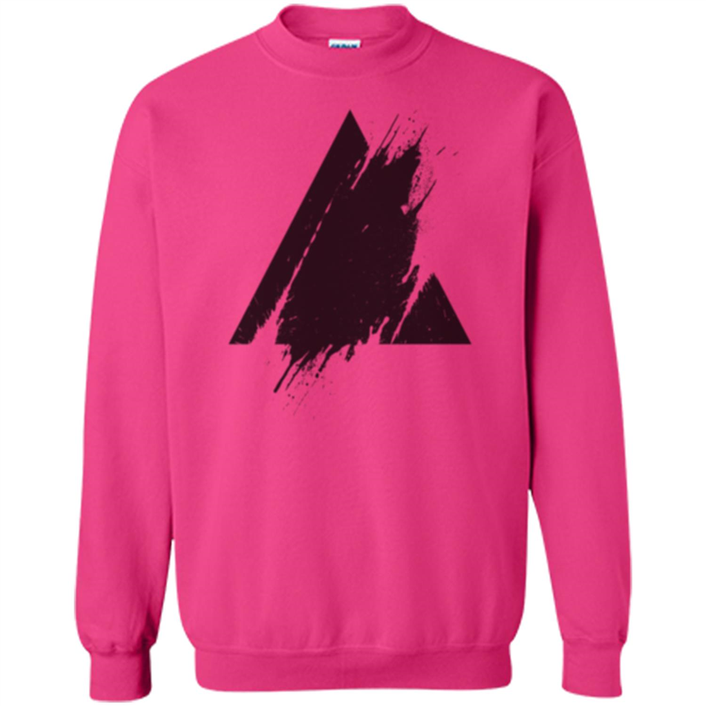 Place Splashed Triangle T-shirt Heliconia