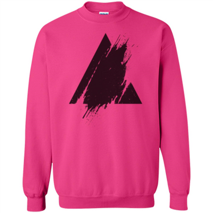 Place Splashed Triangle T-shirt Heliconia