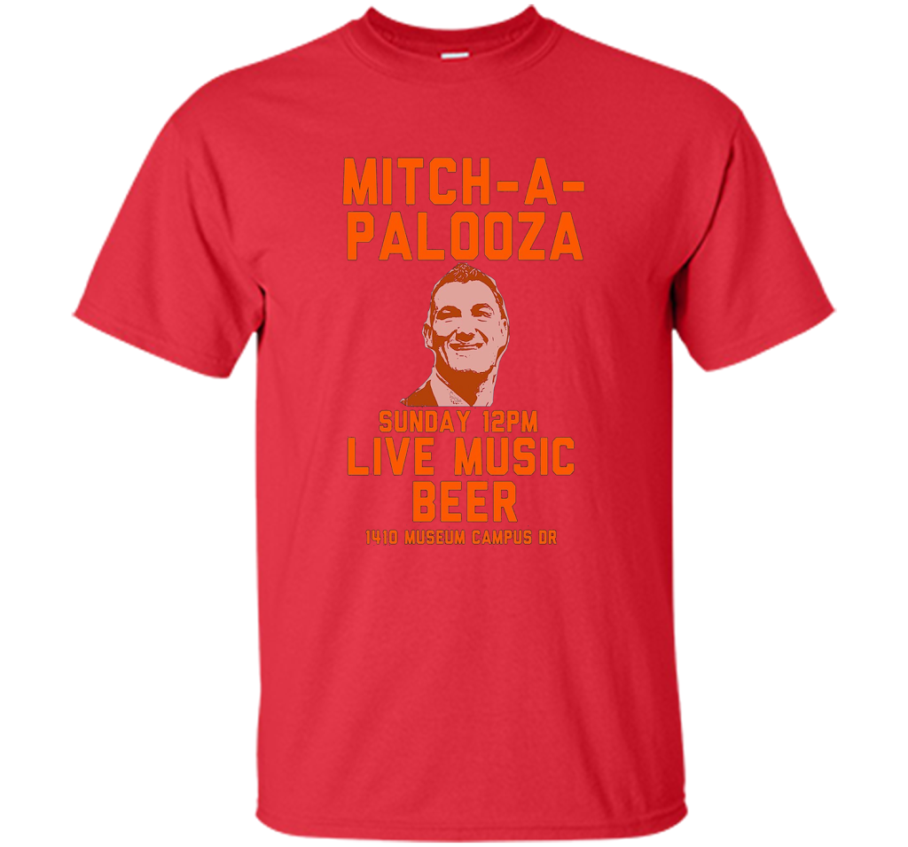 Mitch A Palooza Blue And Orange Party T-shirt Red