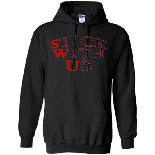 Nurses T-shirt Stick With Us Black