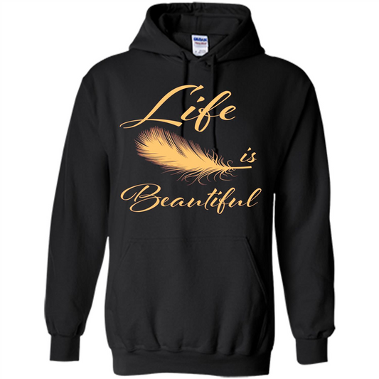 Beautiful Life Wing T-shirt Life Is Beautiful Black