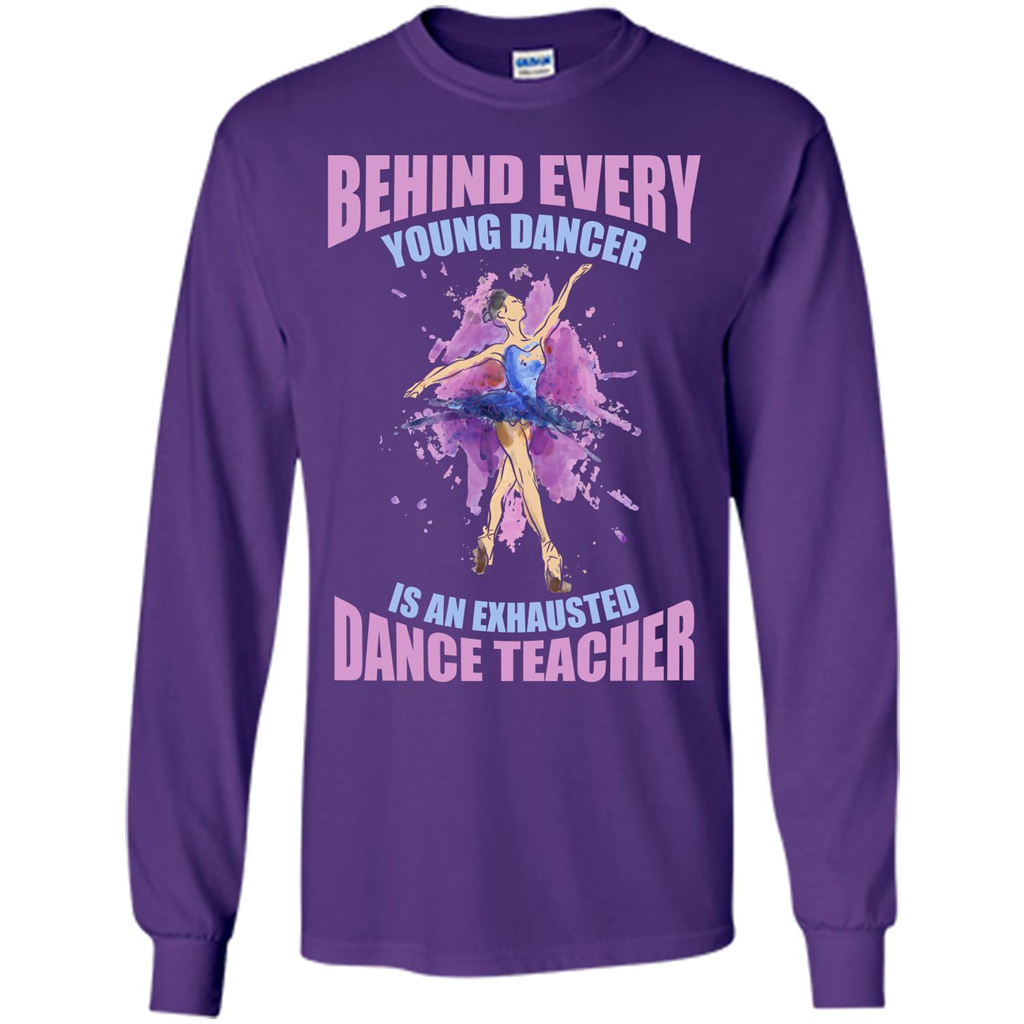 Dancer T-shirt Behind Every Young Dancer Purple