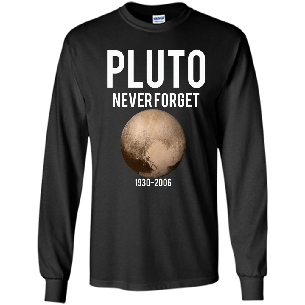 Funny Pluto Never Forget 1930-2006 T-shirt Black