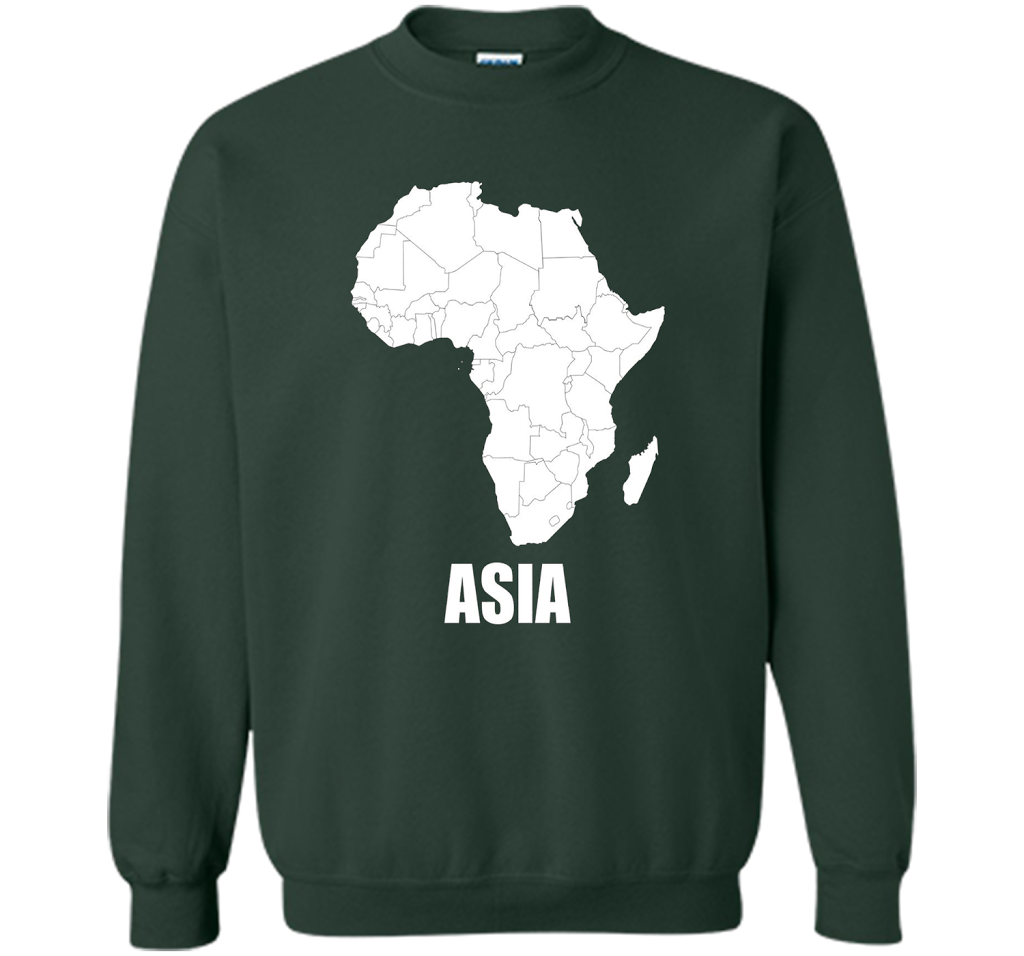 Africa Asia Funny T-shirts - Humor TT-shirt Forest Green
