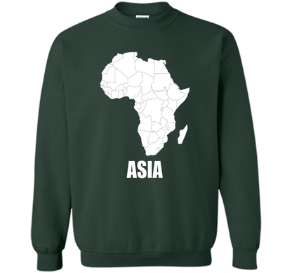 Africa Asia Funny T-shirts - Humor TT-shirt Forest Green