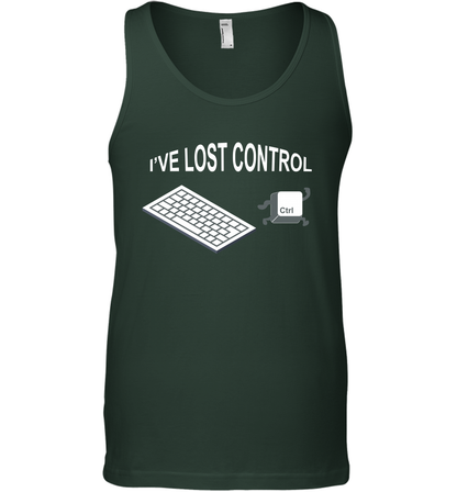 I've Lost Control Funny Ctrl Button Shirt Tank Top Tank Top Forest Green