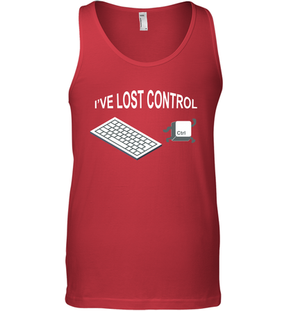 I've Lost Control Funny Ctrl Button Shirt Tank Top Tank Top Red