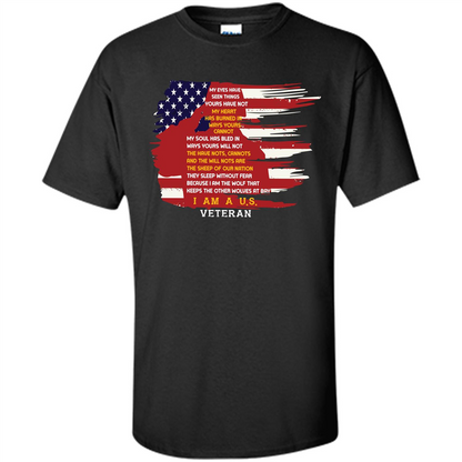 Military T-shirt My Eyes Have Seen Things Yours Have Not Black