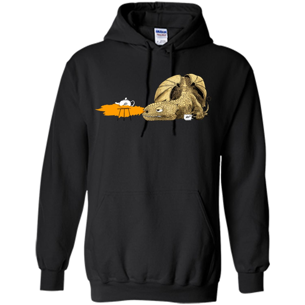Dragon Making Tea T-Shirt Black