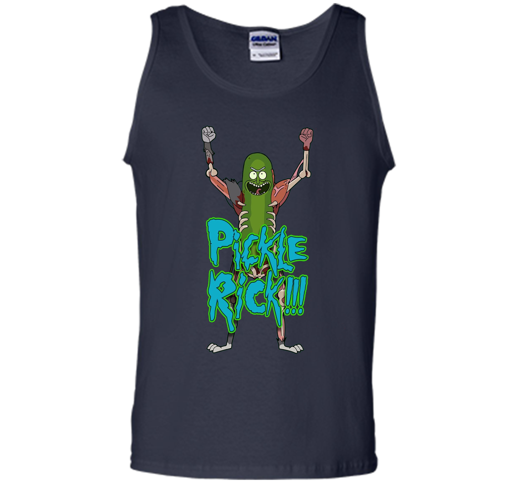 Pickle Funny Rick T-shirt cool shirt Navy