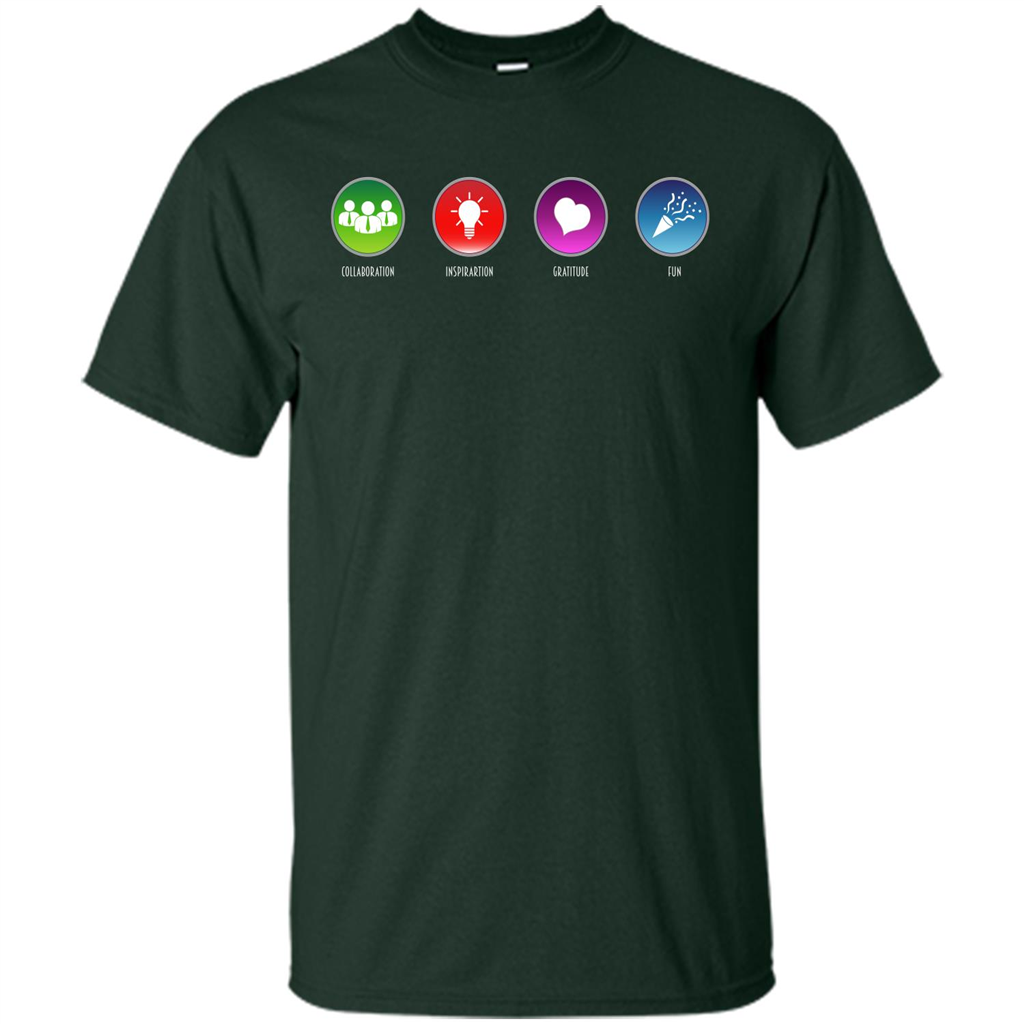 Values Icons T-shirt Forest Green