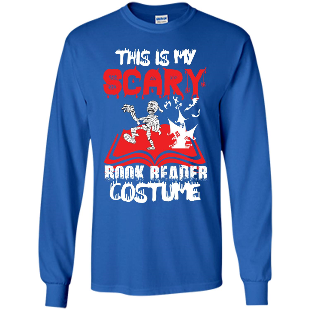Halloween T-shirt This Is My Scary Book Reader Costume T-shirt Royal