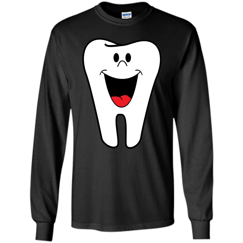 Happy Tooth Shirt Brushing Teeth T-shirt Orange