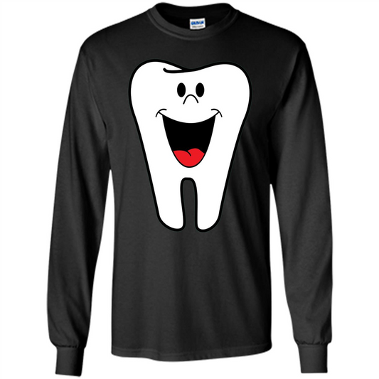 Happy Tooth Shirt Brushing Teeth T-shirt Orange
