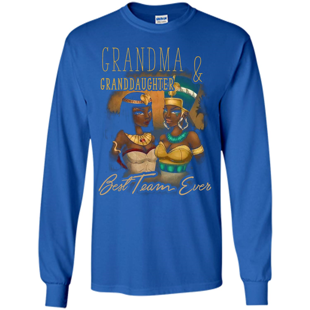 Family T-shirt Grandma Granddaughter Best Team Ever T-shirt