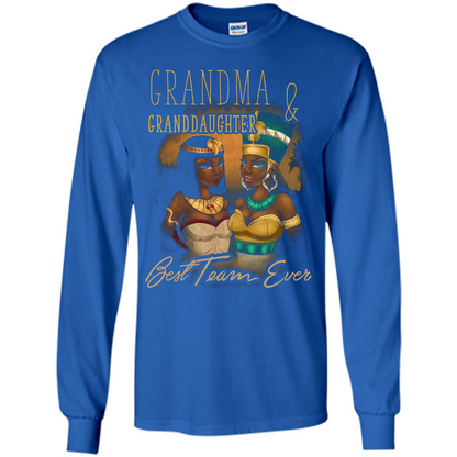 Family T-shirt Grandma Granddaughter Best Team Ever T-shirt