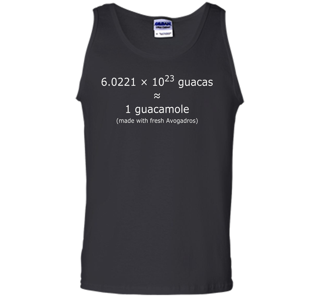 Scientist T-shirt Avogadro's Number Guacamole T-shirt Black