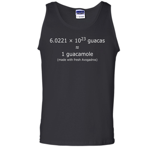 Scientist T-shirt Avogadro's Number Guacamole T-shirt Black