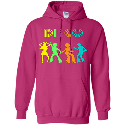 Disco Dancers Dancing Design T-shirt Heliconia