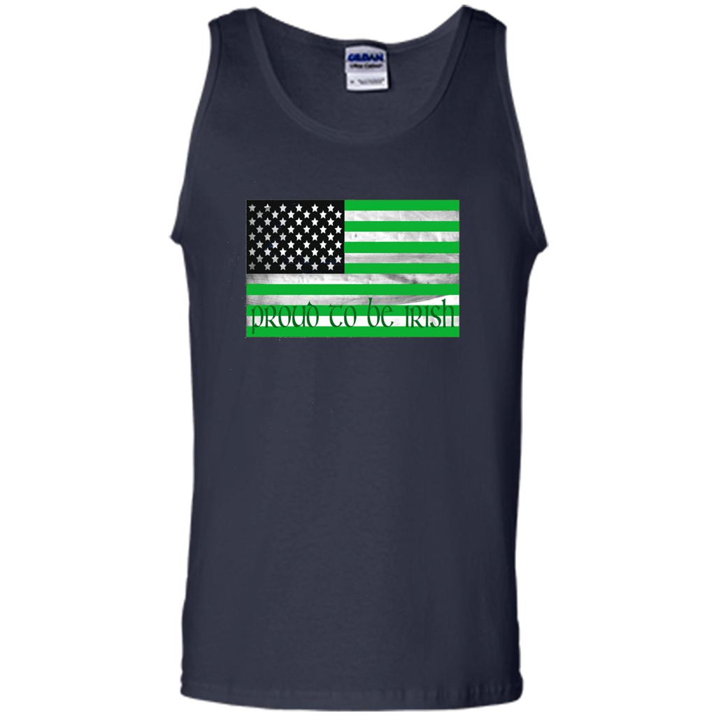 Proud To Be Irish T-shirt USA Flag Patriot Navy