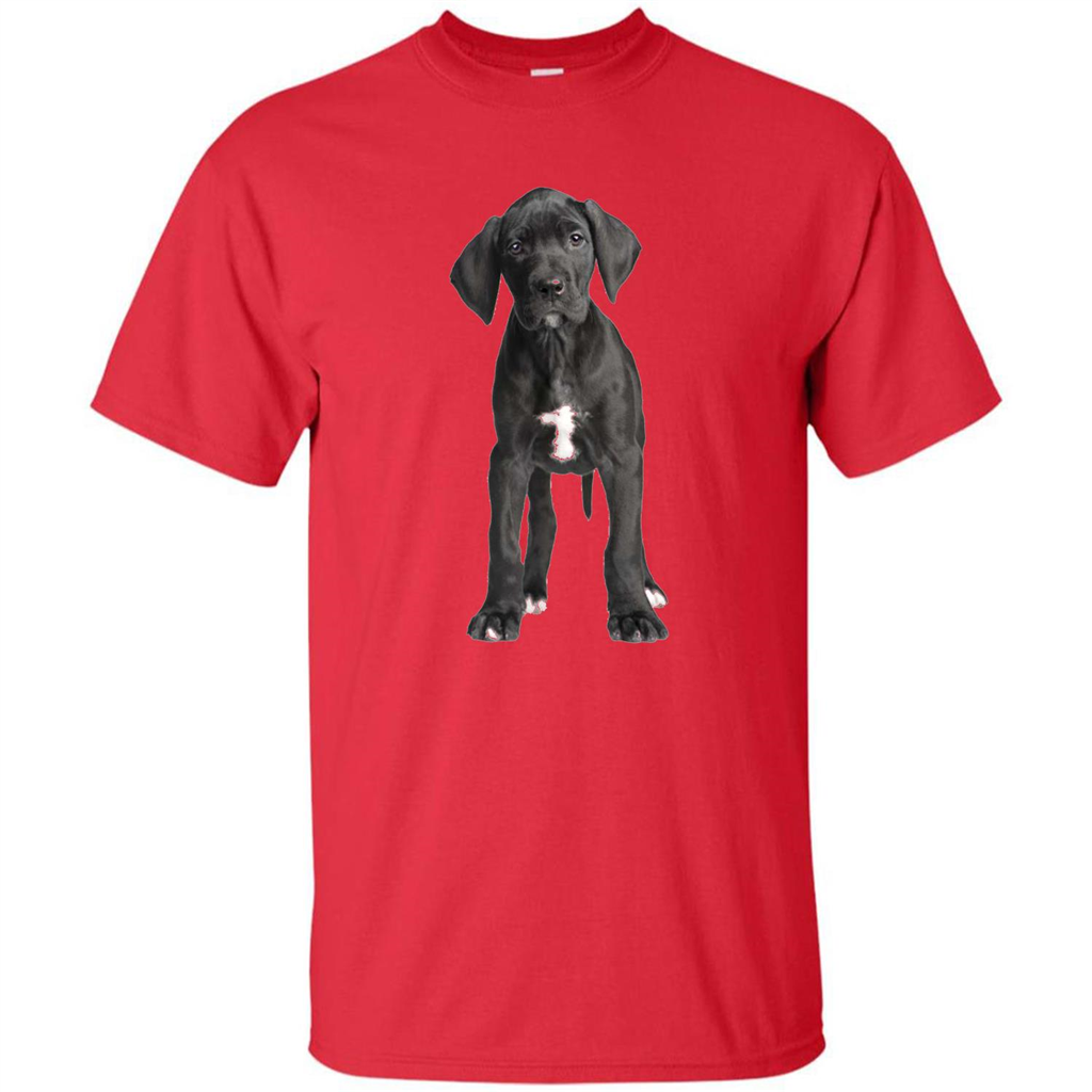 Great Dane Puppy T-shirt Red