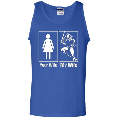 My Wife Is Super Woman T-shirt Mens Your Wife My Wife Royal