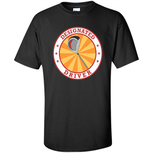 Golf T-shirt Designated Driver Funny Golf T-shirt Black