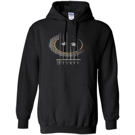 Guitar T-shirt Love Go Where The Guitar Takes You Black
