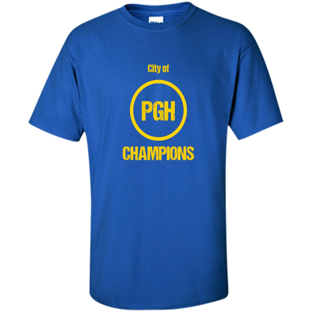 Pittsburgh PGH City Of Champions T-shirt Royal