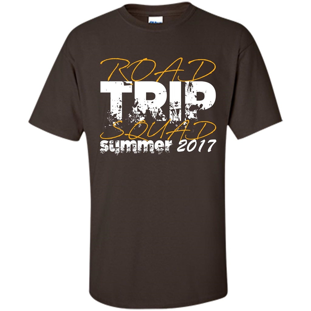 Summer T-shirt Road Trip Squad Summer 2017 Dark Chocolate