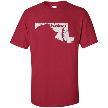 Maryland Teacher Home Style T-Shirt Cardinal