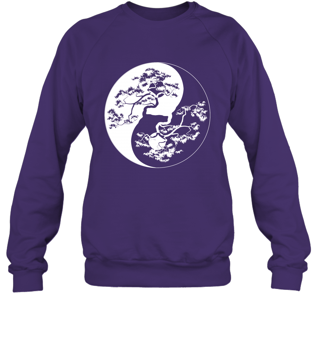 Yin Yang Tree Shirt Sweatshirt Sweatshirt Purple