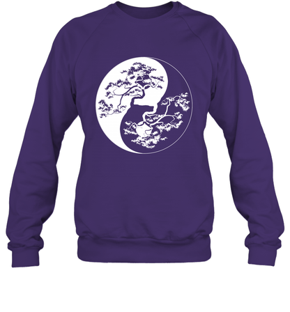 Yin Yang Tree Shirt Sweatshirt Sweatshirt Purple
