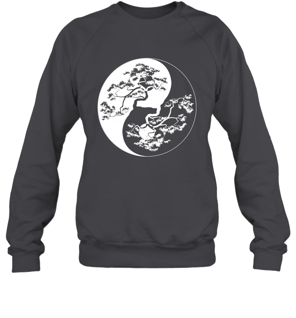 Yin Yang Tree Shirt Sweatshirt Sweatshirt Dark Heather