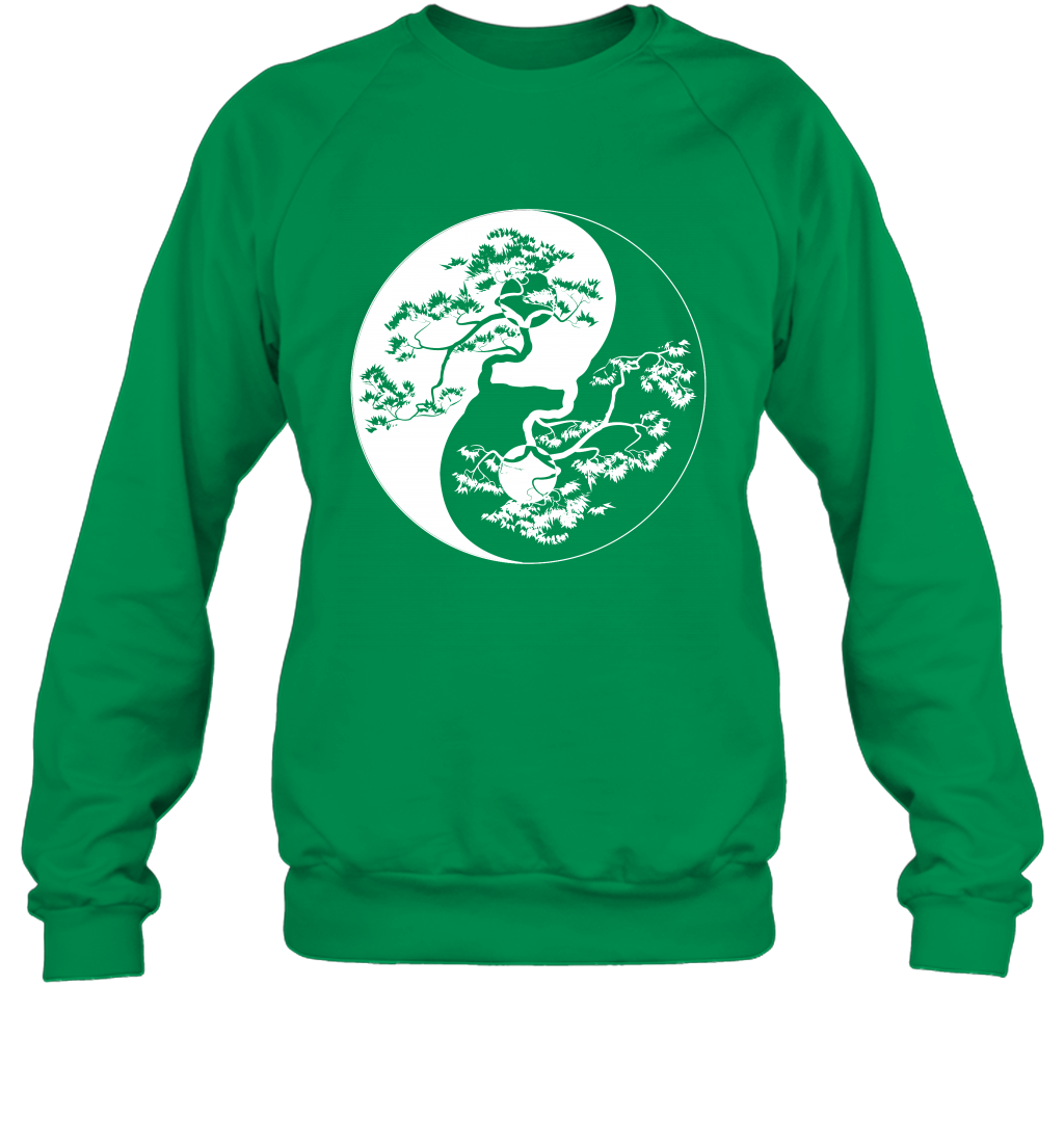 Yin Yang Tree Shirt Sweatshirt Sweatshirt Irish Green