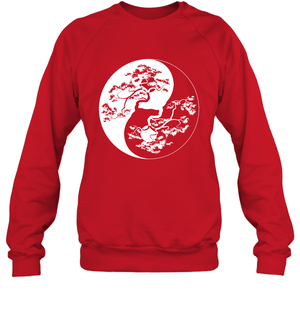 Yin Yang Tree Shirt Sweatshirt Sweatshirt Red