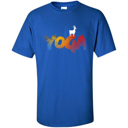 Love Goat Yoga T-shirt Yoga T-shirt Royal