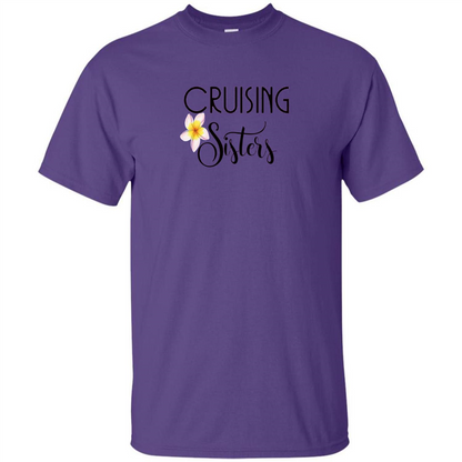 Cruising Sisters T-Shirt Cruise Vacation T-shirt Purple