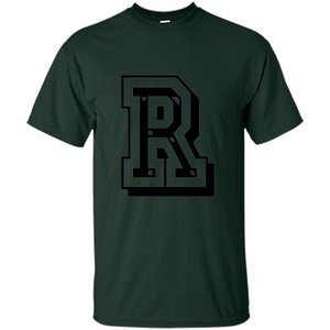 Letter R Initial T-Shirt for Names or Spelling Words