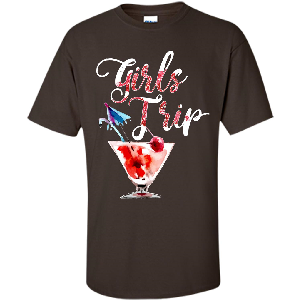 Wine T-shirt Girls Trip Wine Girls Dark Chocolate