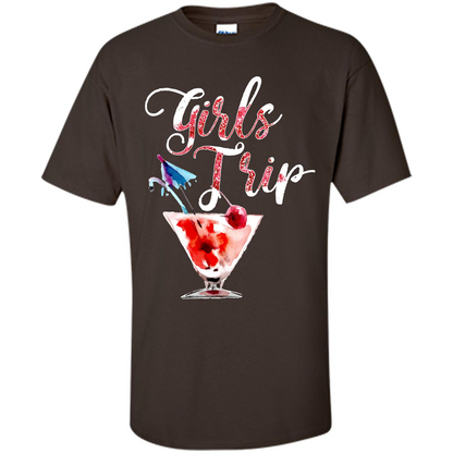 Wine T-shirt Girls Trip Wine Girls Dark Chocolate