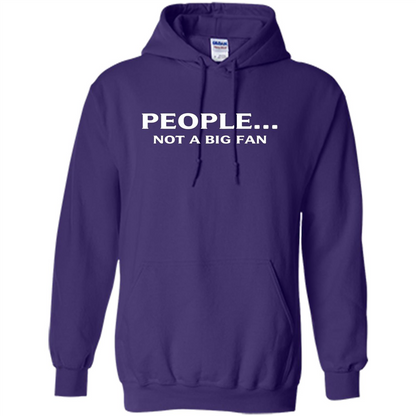 Introvert T-shirt Funny People Not A Big Fan T-shirt Purple