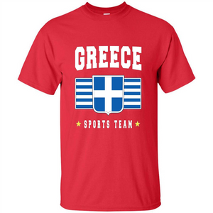 GREECE T-shirt Greek Flag T-shirt Sports Team