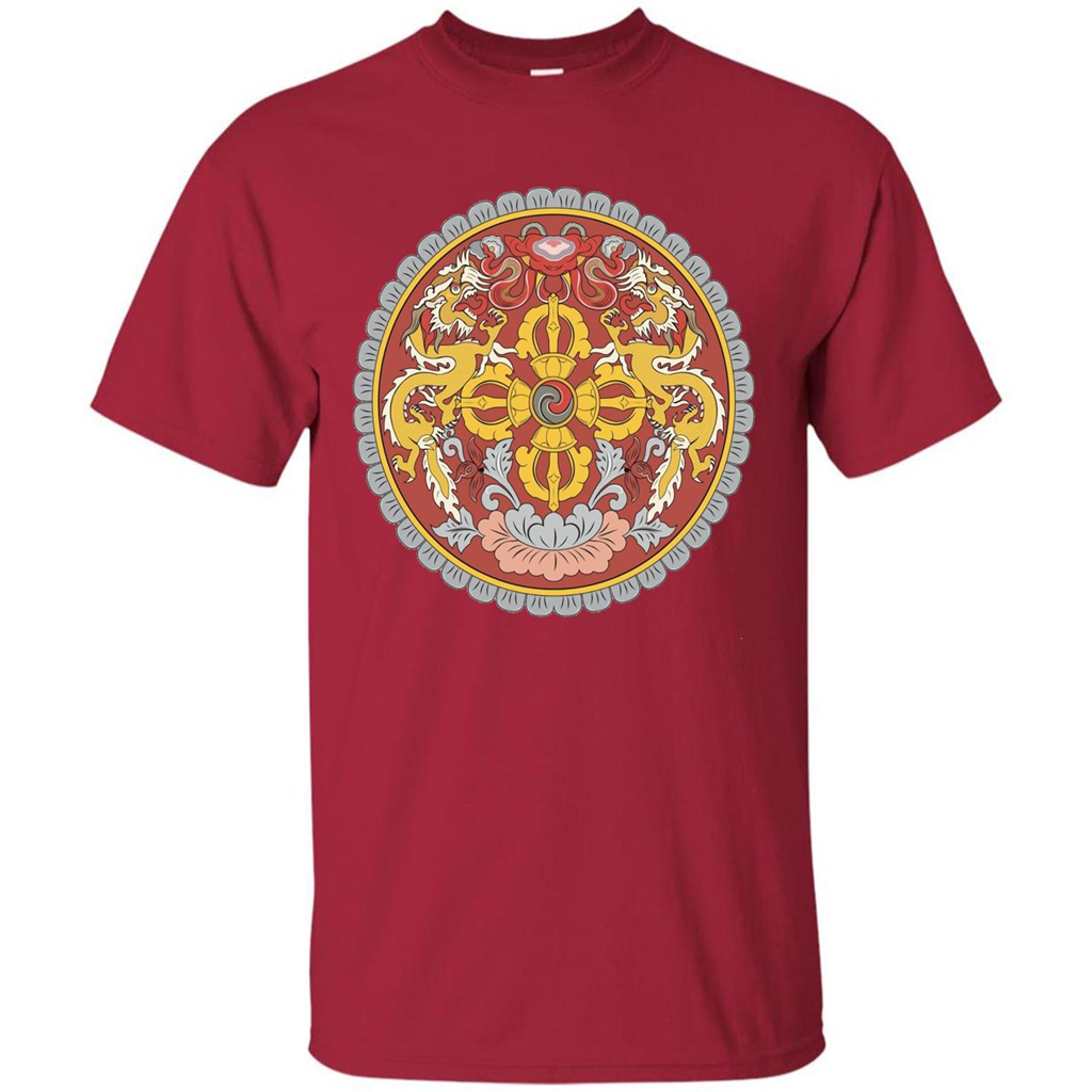 Emblem Of Bhutan T-shirt Cardinal
