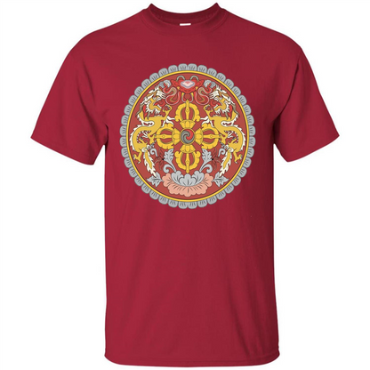 Emblem Of Bhutan T-shirt Cardinal