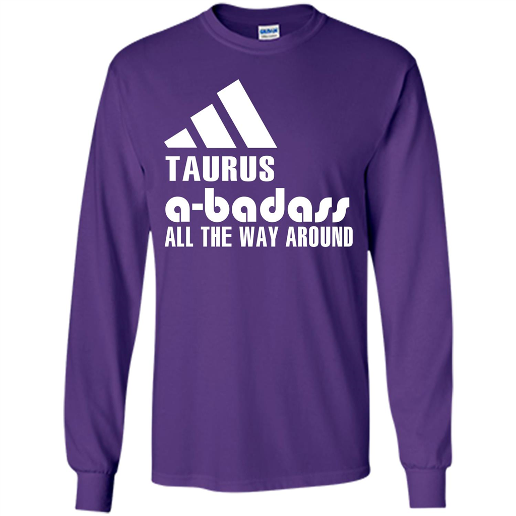 Taurus A-Badass All The Way Around T-shirt Purple