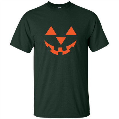 Pumpkin Head Jack O' Lantern Smiling Face Halloween T-shirt