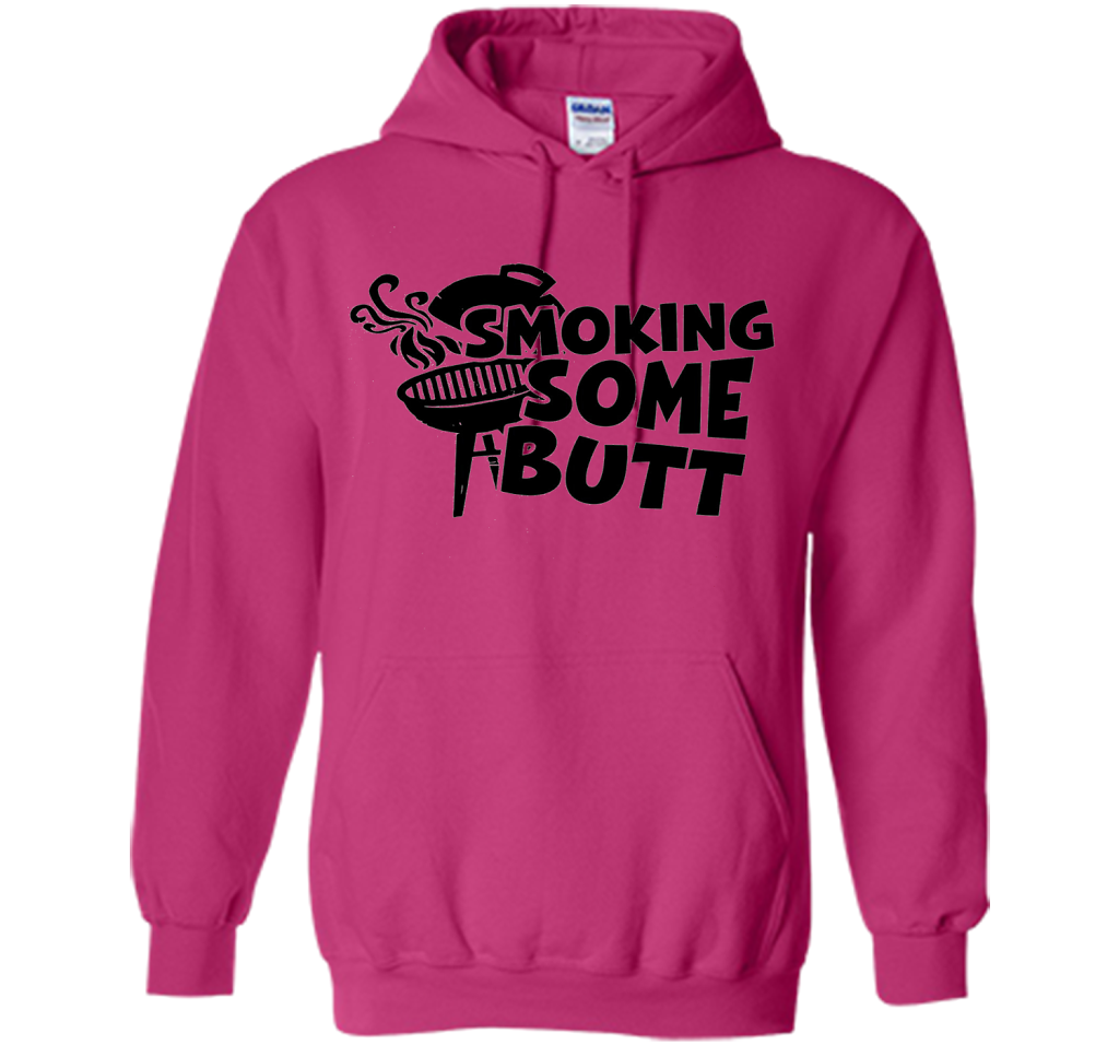 Funny Smoke Some Butt BBQ Barbeque Grilling T-Shirt shirt Heliconia