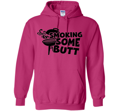 Funny Smoke Some Butt BBQ Barbeque Grilling T-Shirt shirt Heliconia